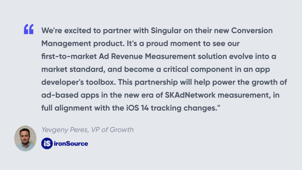 SKAdNetwork Ad Monetization ironSource
