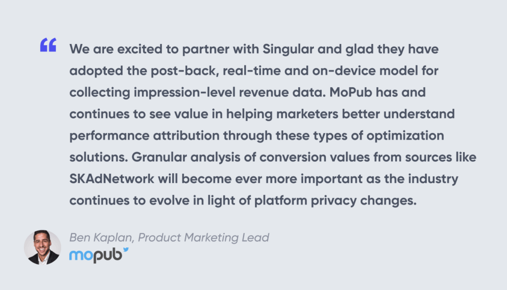 Ad Revenue SKAdNetwork MoPub