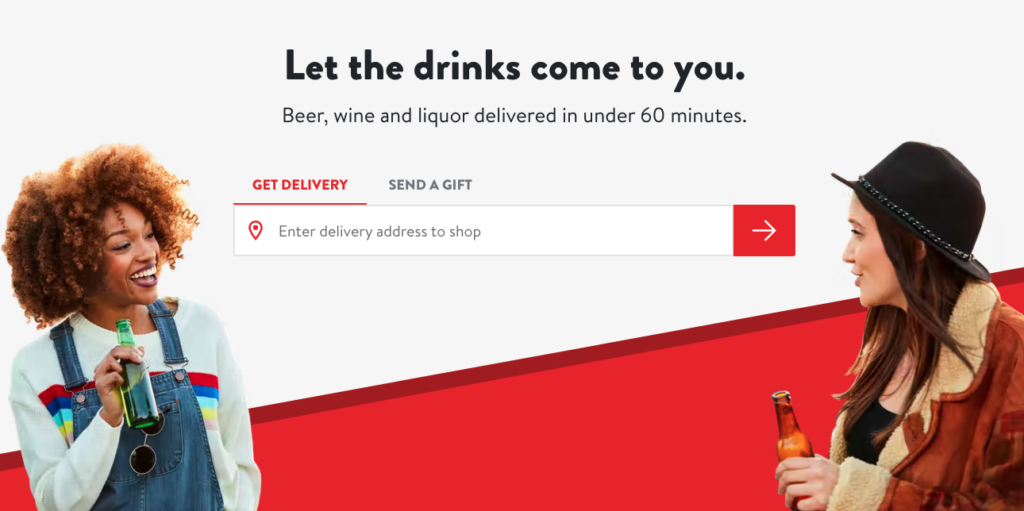 Grizly on-demand alcohol and drinks service