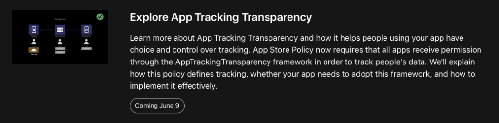 App Tracking Transparency