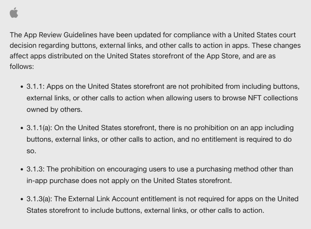 app review guidelines payments